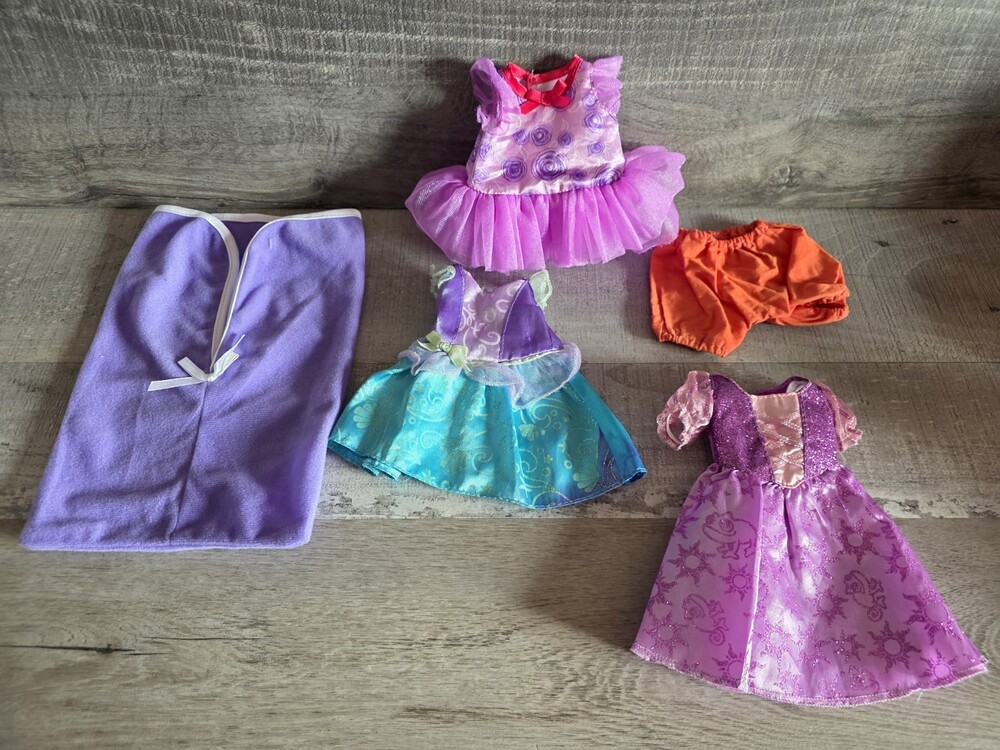 Doll Clothing 12-14" Dolls Dresses & Sleeping Bag Purple 124b
